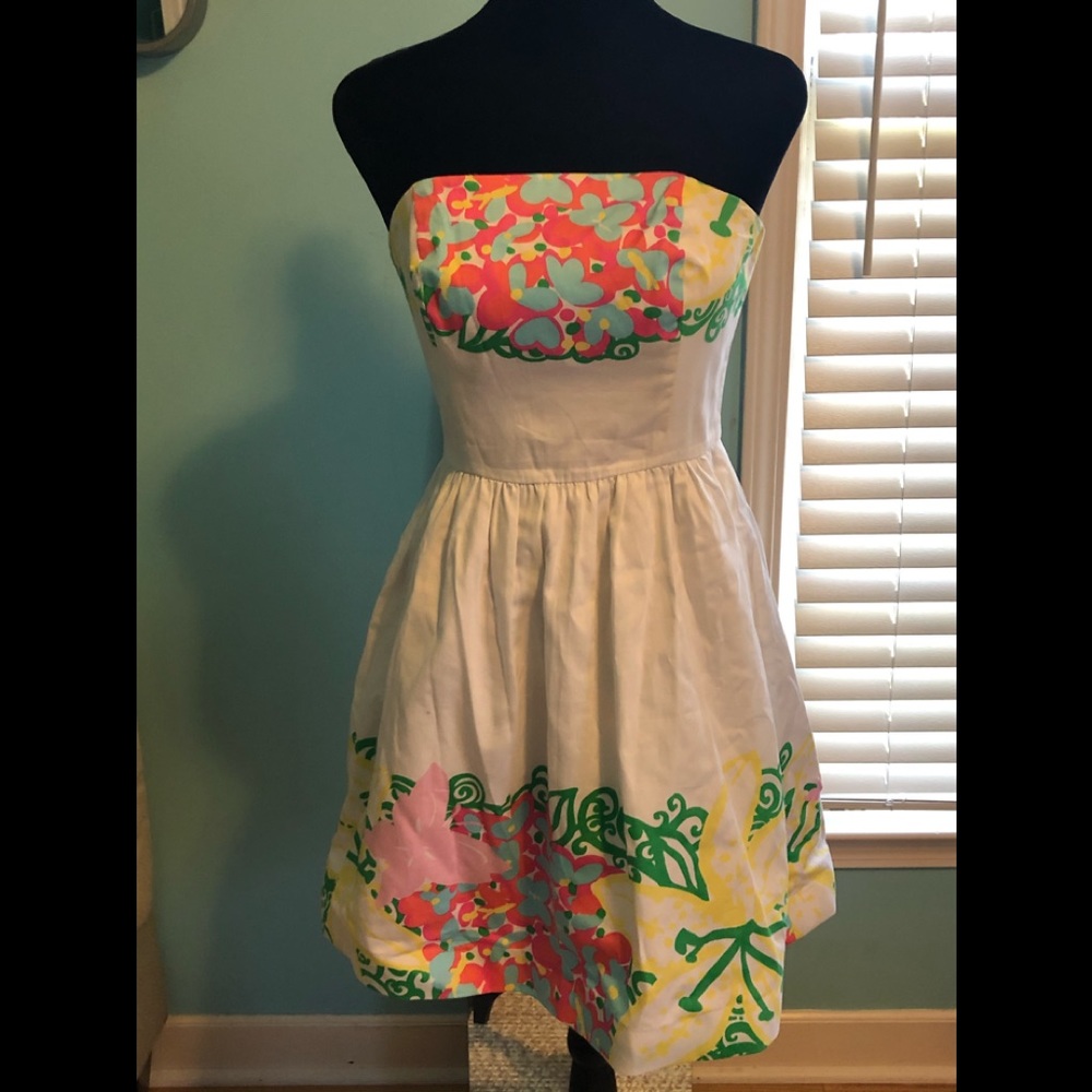 Lilly Pulitzer Strapless Summer Dress